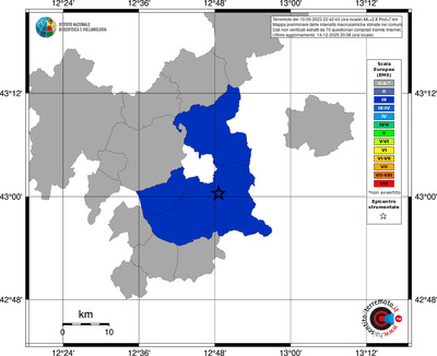 Mappa EMS - territori comuni