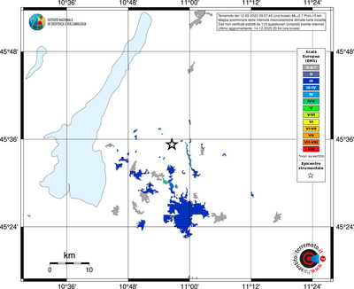 Mappa EMS - territori località