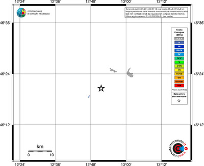 Mappa EMS - territori località