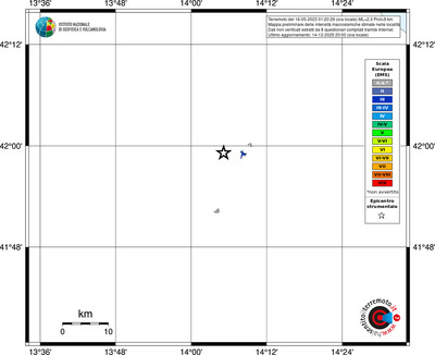 Mappa EMS - territori località