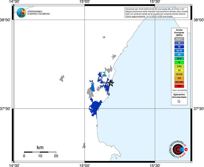 Mappa EMS - territori località