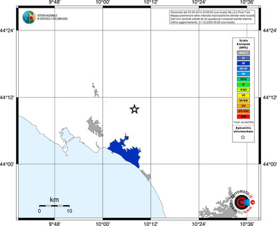 Mappa EMS - territori località