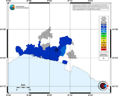 Mappa EMS - territori comuni
