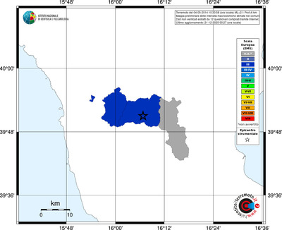 Mappa EMS - territori comuni