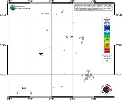 Mappa EMS - territori località