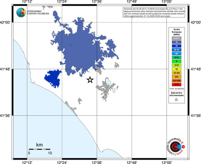 Mappa EMS - territori località
