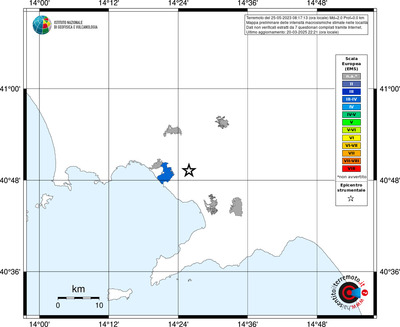 Mappa EMS - territori delle località