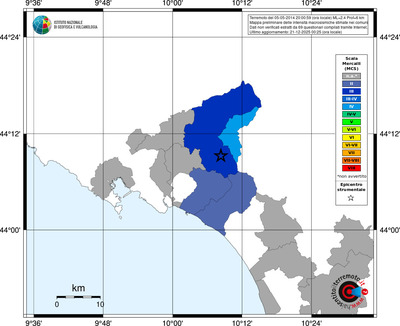 Mappa MCS - territori comuni