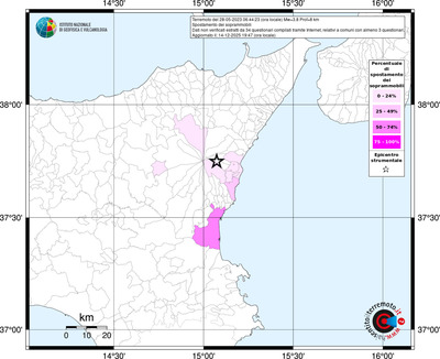 Mappa territorio comunale con almeno 3 questionari