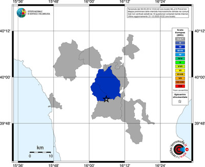 Mappa EMS - territori comuni