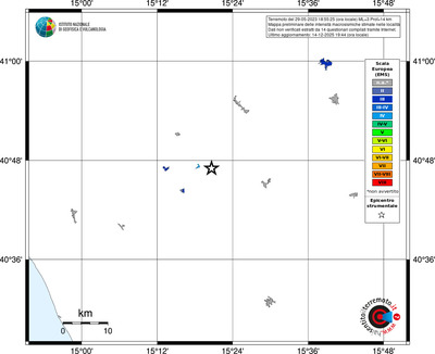 Mappa EMS - territori località