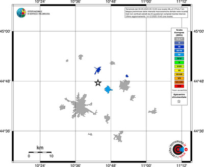Mappa EMS - territori località
