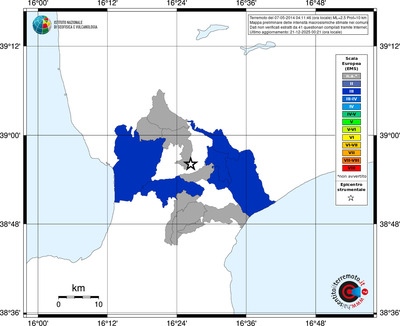 Mappa EMS - territori comuni