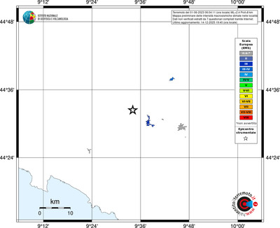 Mappa EMS - territori località