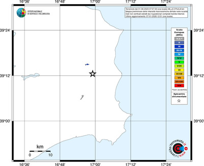 Mappa EMS - territori località