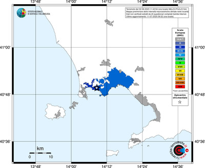 Mappa EMS - territori delle località