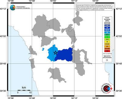 Mappa EMS - territori comuni