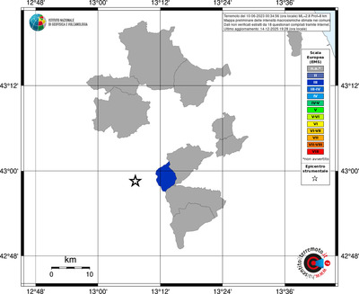 Mappa EMS - territori comuni