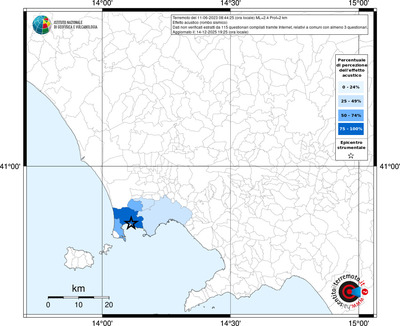 Mappa territorio comunale con almeno 3 questionari
