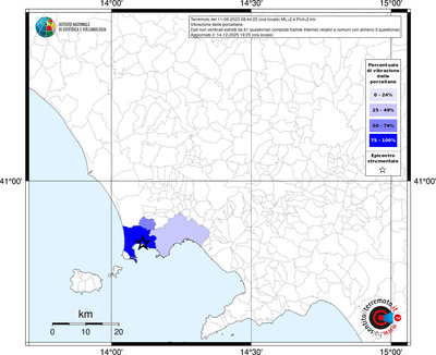 Mappa territorio comunale con almeno 3 questionari