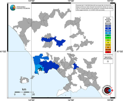 Mappa EMS - territori comuni