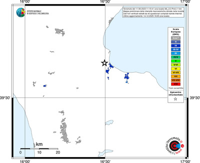 Mappa EMS - territori località