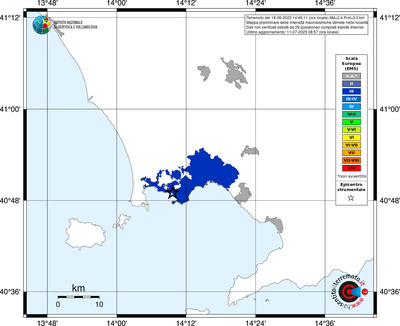 Mappa EMS - territori delle località