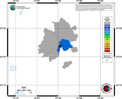Mappa EMS - territori comuni