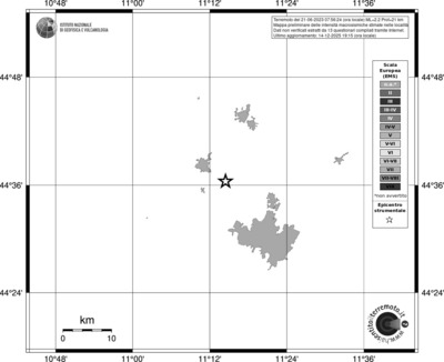 Mappa EMS - territori località