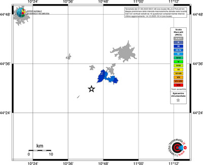 Mappa MCS - territori località