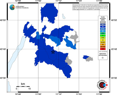 Mappa EMS - territori comuni