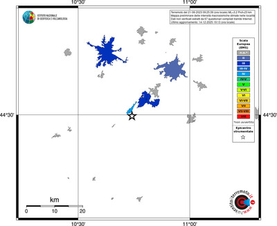 Mappa EMS - territori località
