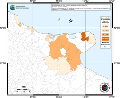 Mappa territorio comunale con almeno 3 questionari