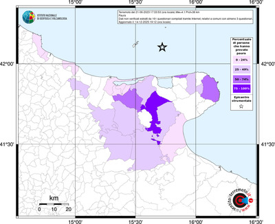 Mappa territorio comunale con almeno 3 questionari