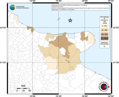 Mappa territorio comunale con almeno 3 questionari