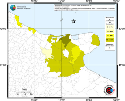 Mappa territorio comunale con almeno 3 questionari