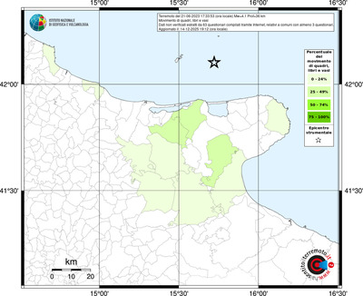 Mappa territorio comunale con almeno 3 questionari