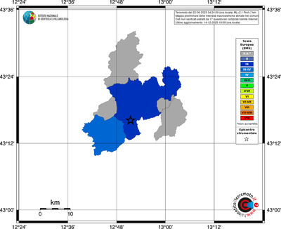 Mappa EMS - territori comuni