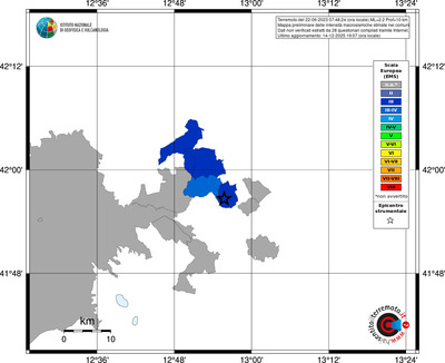 Mappa EMS - territori comuni