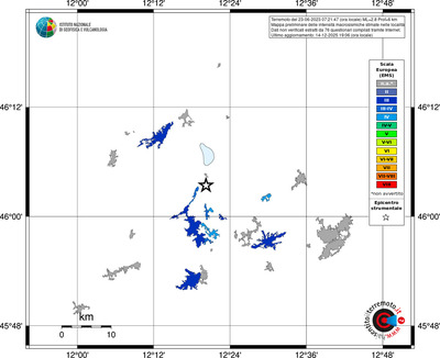 Mappa EMS - territori località