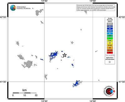 Mappa MCS - territori località