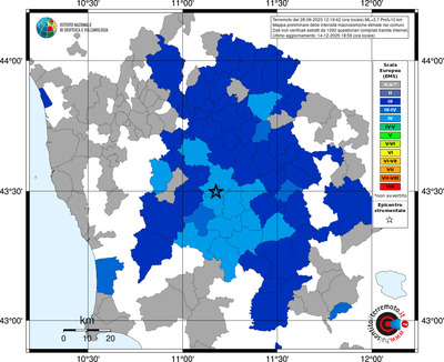 Mappa EMS - territori comuni