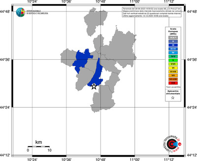 Mappa EMS - territori comuni