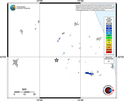 Mappa EMS - territori località