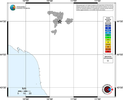 Mappa EMS - territori comuni