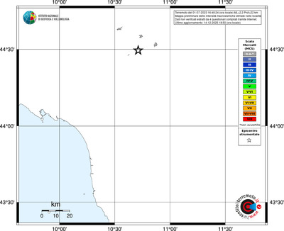 Mappa MCS - territori località