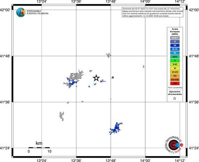 Mappa EMS - territori località