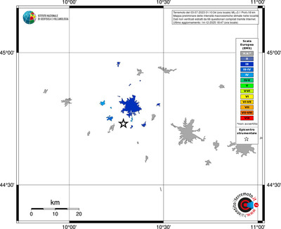 Mappa EMS - territori località