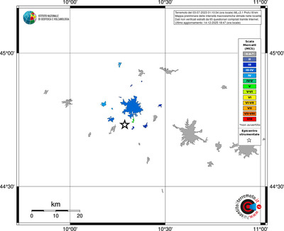 Mappa MCS - territori località