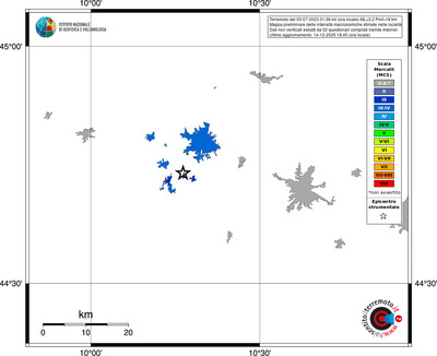 Mappa MCS - territori località